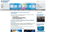 Desktop Screenshot of instrumentsystems.de