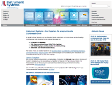 Tablet Screenshot of instrumentsystems.de
