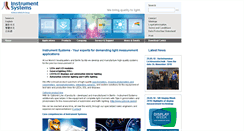 Desktop Screenshot of instrumentsystems.com