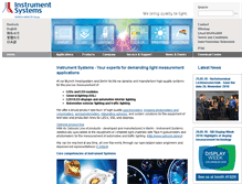 Tablet Screenshot of instrumentsystems.com
